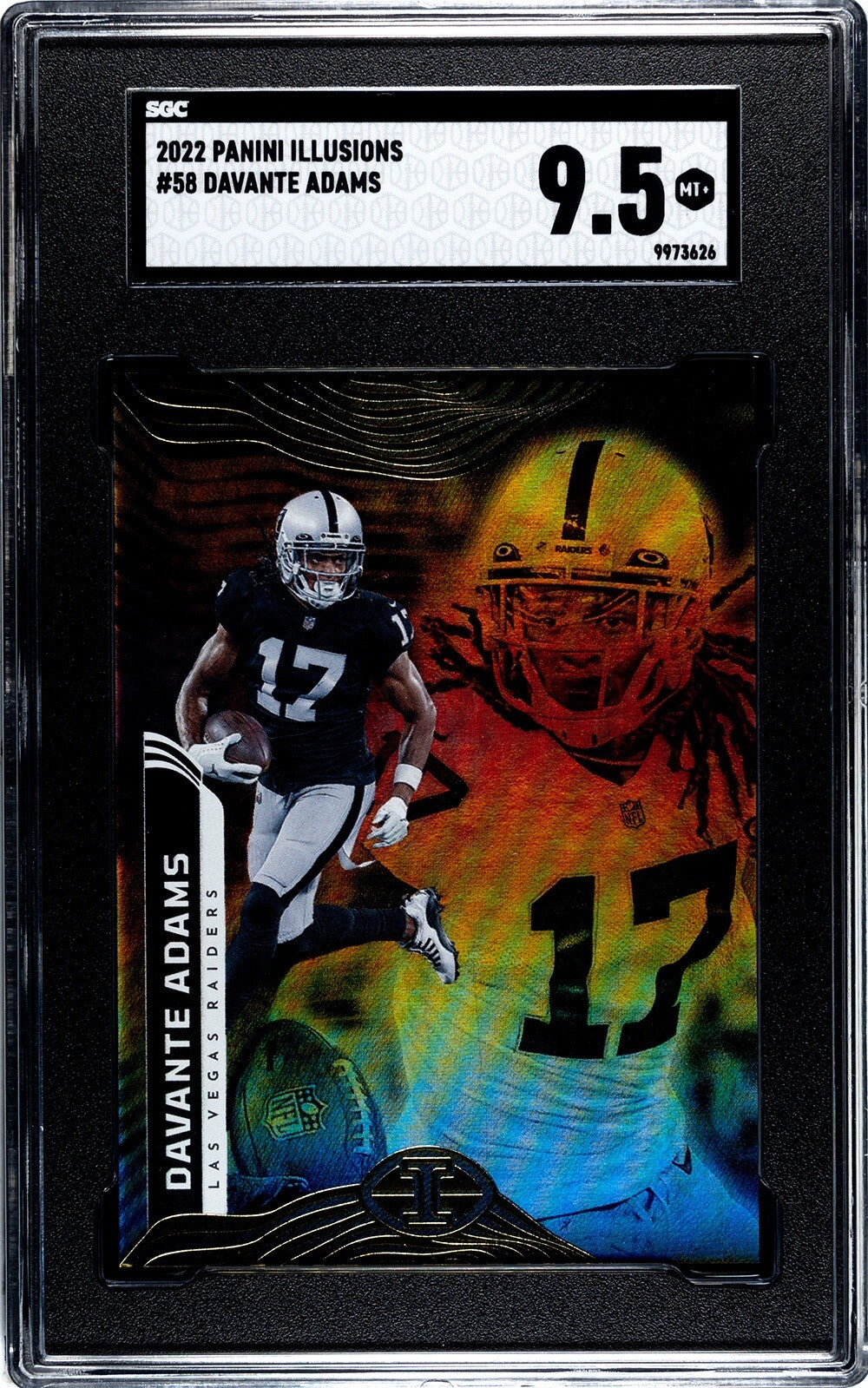 2022 Panini Illusions Davante Adams* Base #58 - NFL Las Vegas Raiders - SGC 9.5*