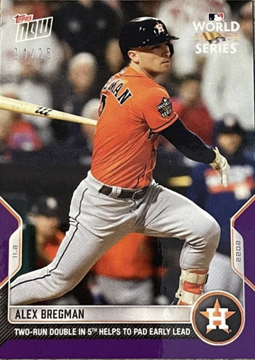 Alex Bregman* Astros 24/25 - World Series Game 4 2022 - MLB TOPPS NOW Card #1147