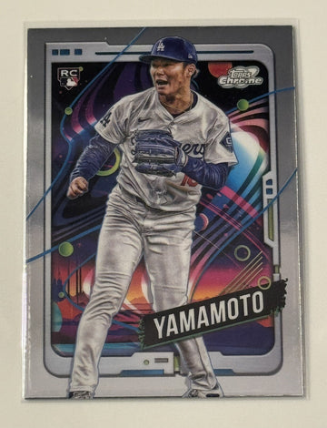 2024 Topps Chrome COSMIC Yoshinobu Yamamoto RC* - MLB LA Dodgers Rookie Card 125