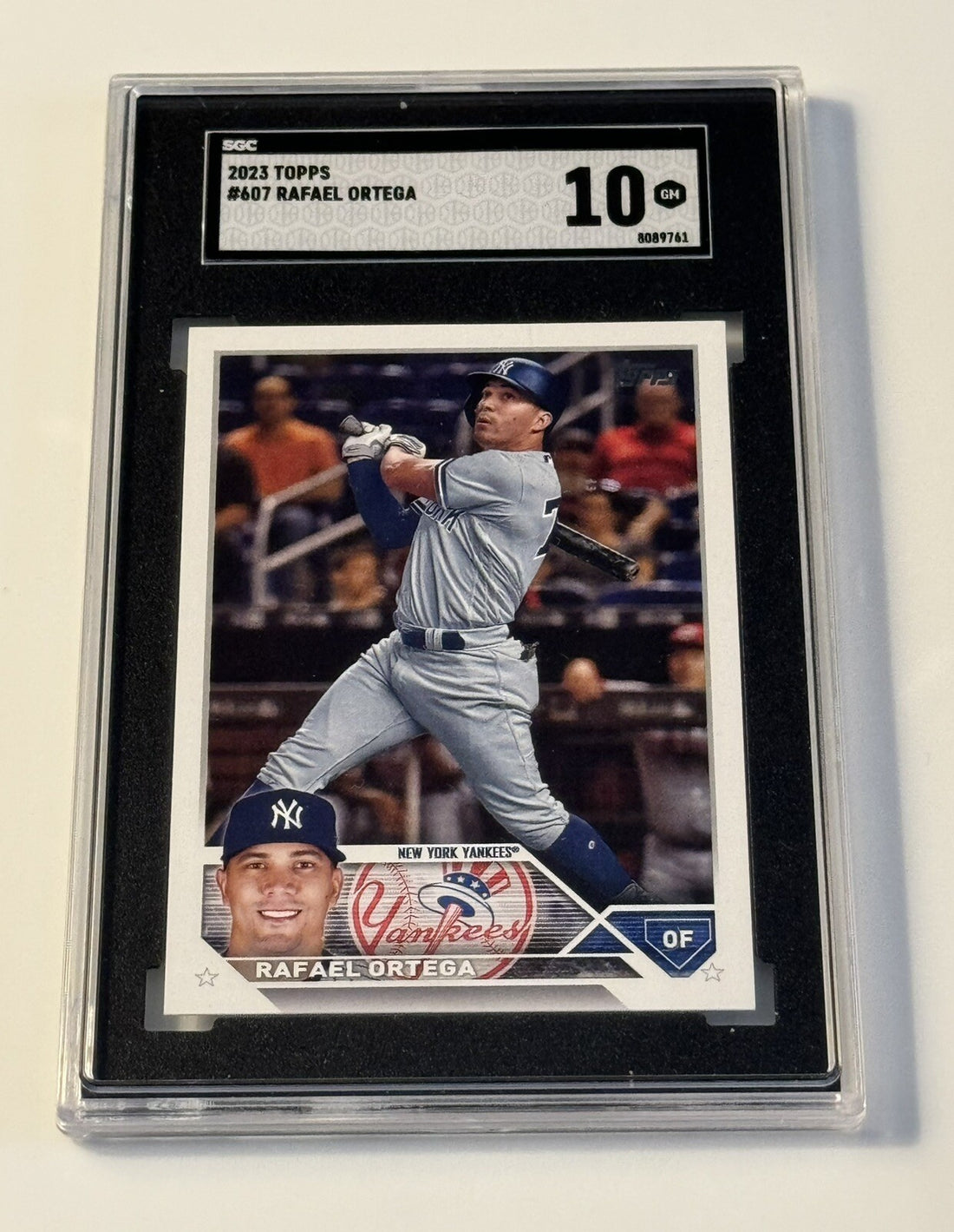2023 Topps Series 2 Rafael Ortega - New York Yankees Baseball Card #607 - SGC 10