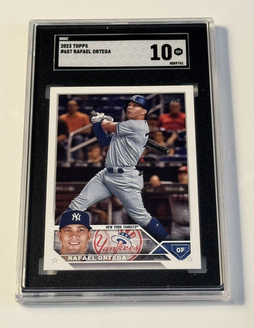 2023 Topps Series 2 Rafael Ortega - New York Yankees Baseball Card #607 - SGC 10
