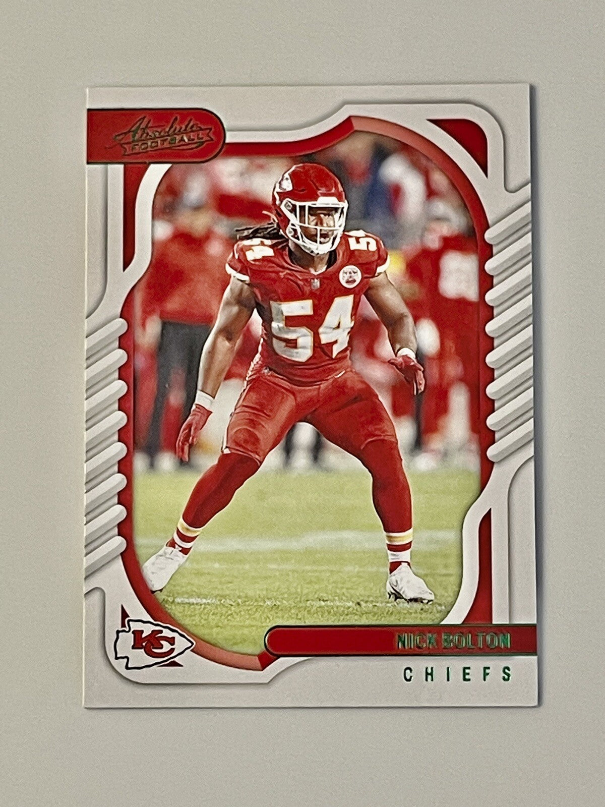 Nick Bolton  2022 Panini Absolute Football #39 Kansas City Chiefs NFL Card