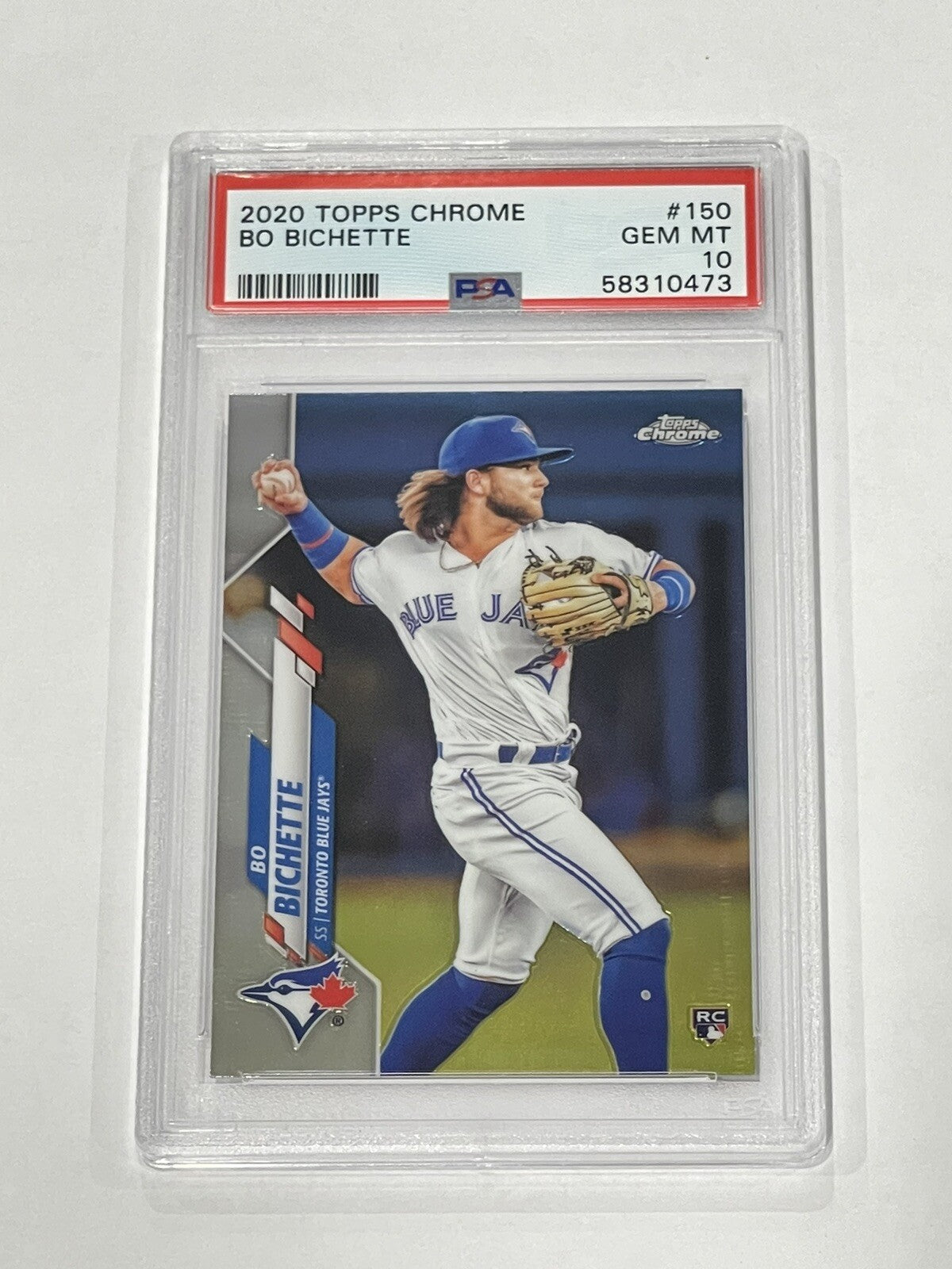 2020 Topps Chrome BO Bichette Rookie Card RC #150 MLB Toronto Blue Jays - PSA 10