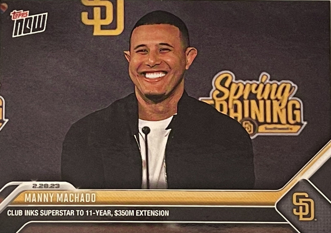 2023 Topps Now Spring Training #ST-1 MANNY MACHADO 11-Year $350 Million
