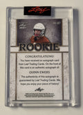5/5 Quinn Ewers RC* Auto 2022 Leaf Ultimate Draft TEXAS Longhorns - Card #RA-QE1