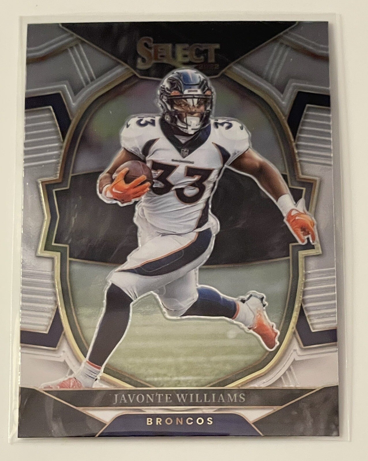 2022 Panini Select Football Javonte Williams NFL Broncos Select Prizm - Card #24