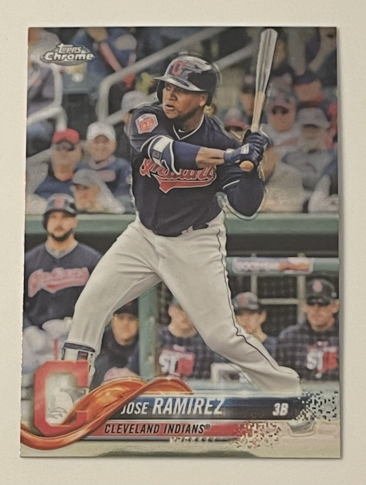 2018 TOPPS CHROME Jose Ramirez #189 Cleveland Indians/Guardians MLB JUST PULLED!