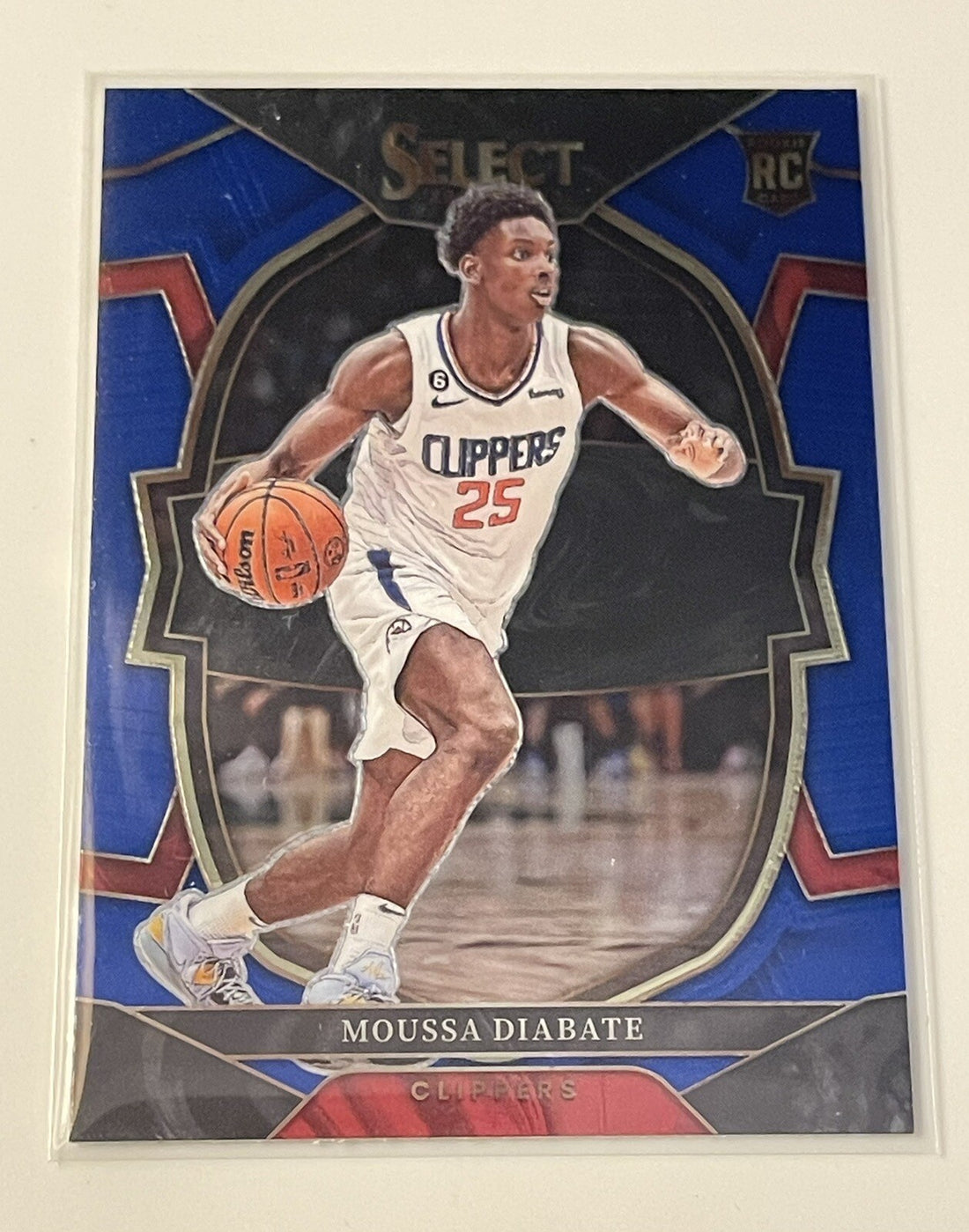 2022-23 Select Basketball Moussa Diabate RC - Concourse Retail Blue Silver Prizm