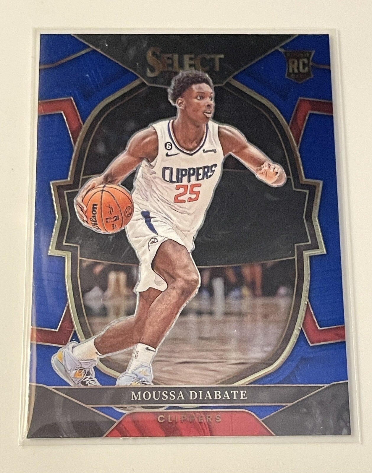 2022-23 Select Basketball Moussa Diabate RC - Concourse Retail Blue Silver Prizm