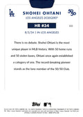 50/50 LIMITED EDITION! Shohei Ohtani MLB LA Dodgers 2024 TOPPS NOW Season #HR 34