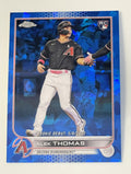 2022 Topps Chrome Update Sapphire #US282 Alek Thomas RC Debut - MLB Diamondbacks