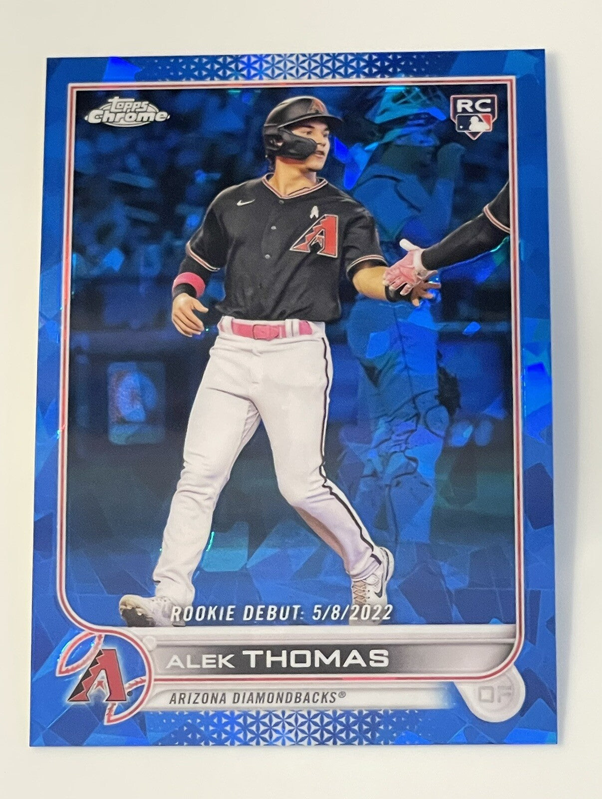 2022 Topps Chrome Update Sapphire #US282 Alek Thomas RC Debut - MLB Diamondbacks
