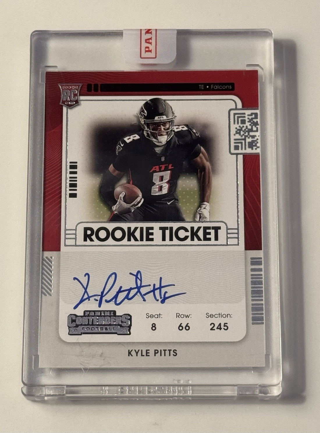 2021 Contenders KYLE PITTS  Rookie Ticket Auto RPS NFL Atlanta Falcons Card #104
