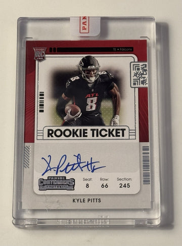 2021 Contenders KYLE PITTS  Rookie Ticket Auto RPS NFL Atlanta Falcons Card #104