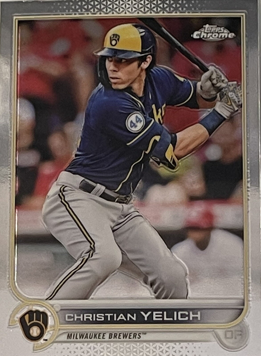 Christian Yelich  2022 Topps Chrome #210 Refractor MLB Milwaukee Brewers MINT!