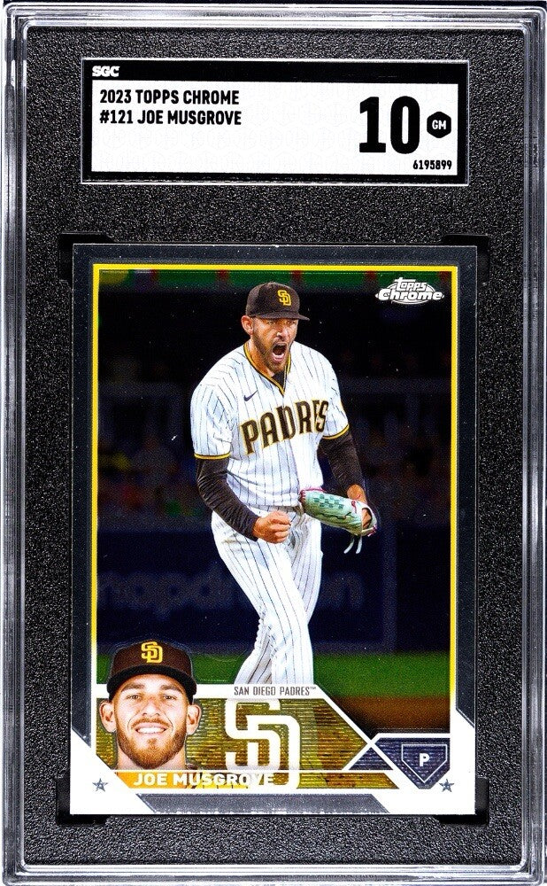 Joe Musgrove 2023 Topps Chrome Baseball Card #121 San Diego Padres Grade SGC 10*