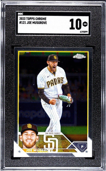 Joe Musgrove 2023 Topps Chrome Baseball Card #121 San Diego Padres Grade SGC 10*