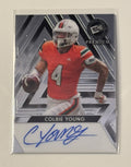 18/99 COLBIE YOUNG RC* Auto 2024 LEAF PRESS PASS PREMIUM - UGA Dogs Card #BA-CY1