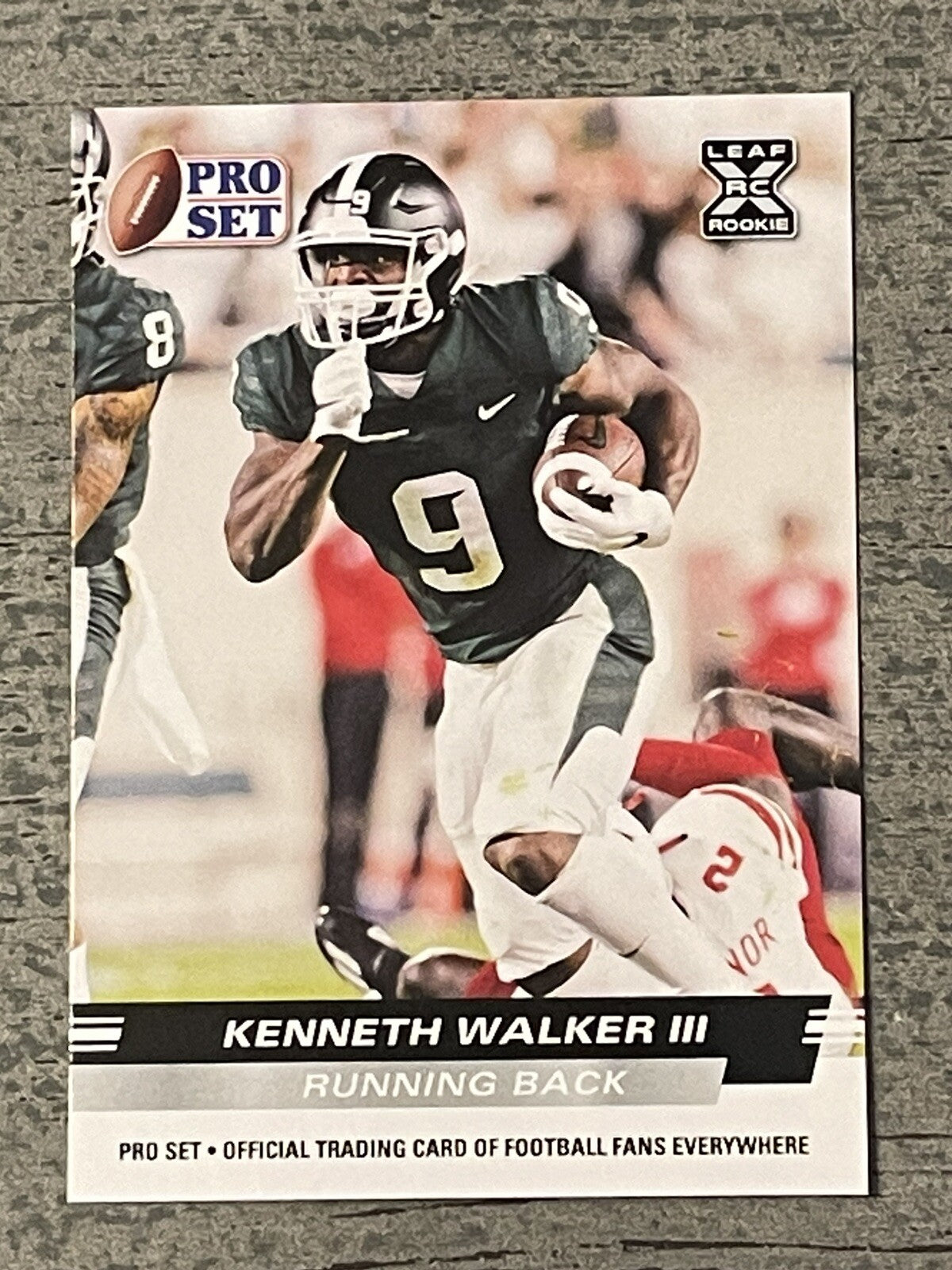 2022 Leaf Pro Set Kenneth Walker III* RC Seattle Rookie Card #PS-09 NFL Seahawks