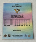 Sidney Crosby 2023-24 Upper Deck NHL Allure Color Flow Red Orange CF-18 Penguins