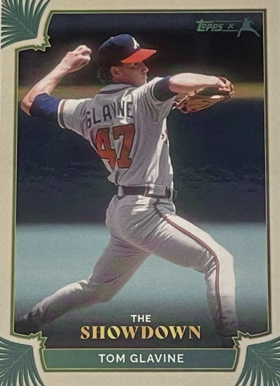Tom Glavine 2022 Topps X Showdown MLB trading card Atlanta Braves pitcher pitching