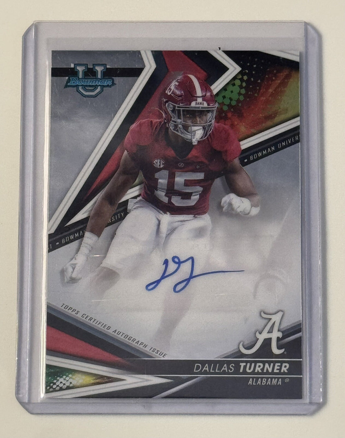 Dallas Turner RC Auto - 2022-23 Bowman's Best University Best of Football #BA-DT