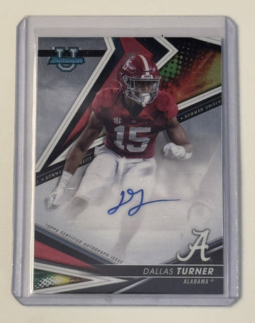 Dallas Turner RC Auto - 2022-23 Bowman's Best University Best of Football #BA-DT