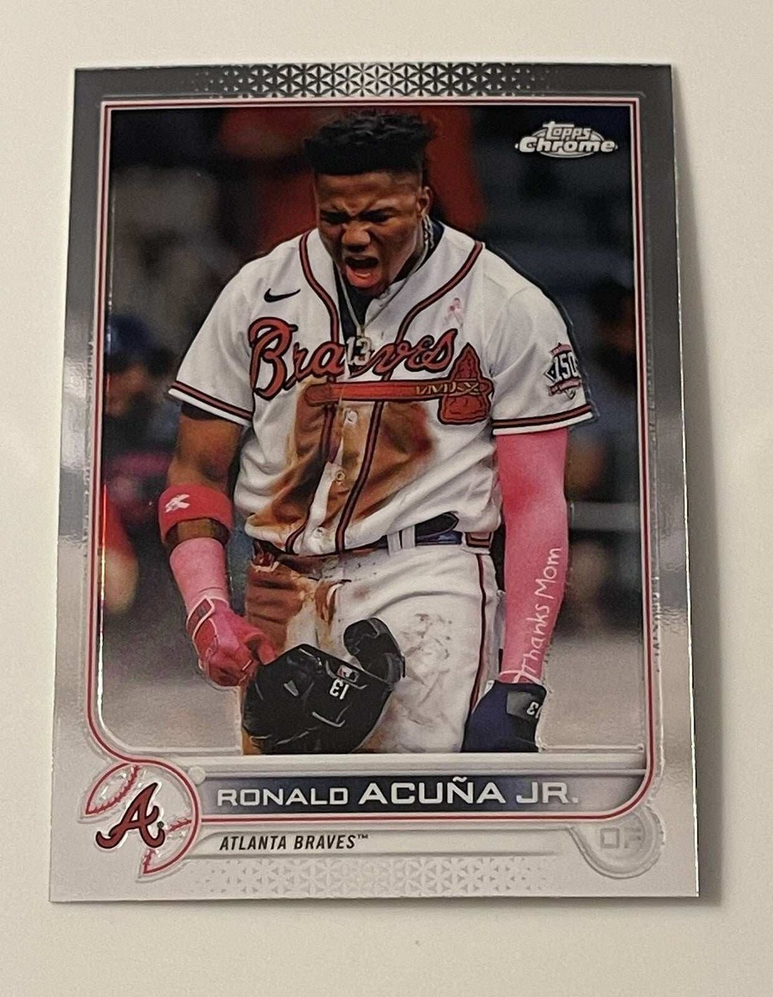 RONALD ACUNA JR 2022 Topps Chrome MLB Atlanta Braves World Series Champion card