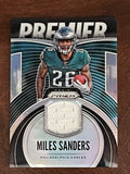 2019 Panini Prizm PJ-MSA Miles Sanders Premier Jerseys Rookie Patch Silver Prizm