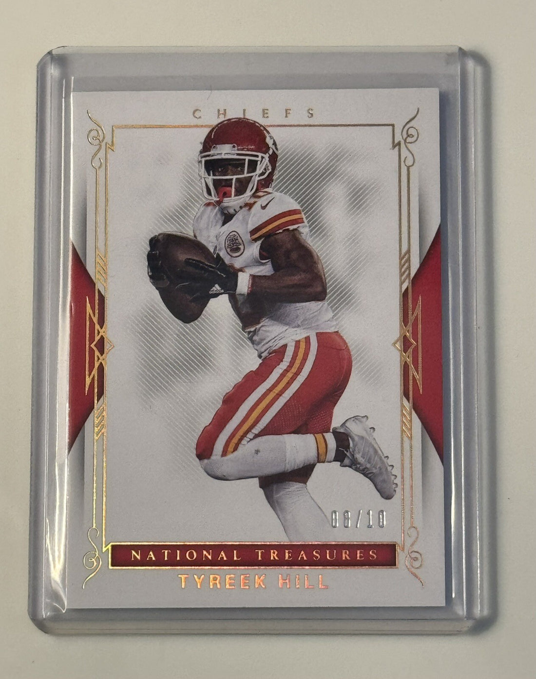 8/10* Tyreek Hill 2017 Panini National Treasures NFL KC Chiefs/Dolphins Card #95