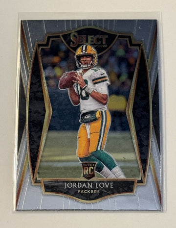2020 Panini Select Football Jordan Love Card RC 147 - NFL Green Bay Packers Card