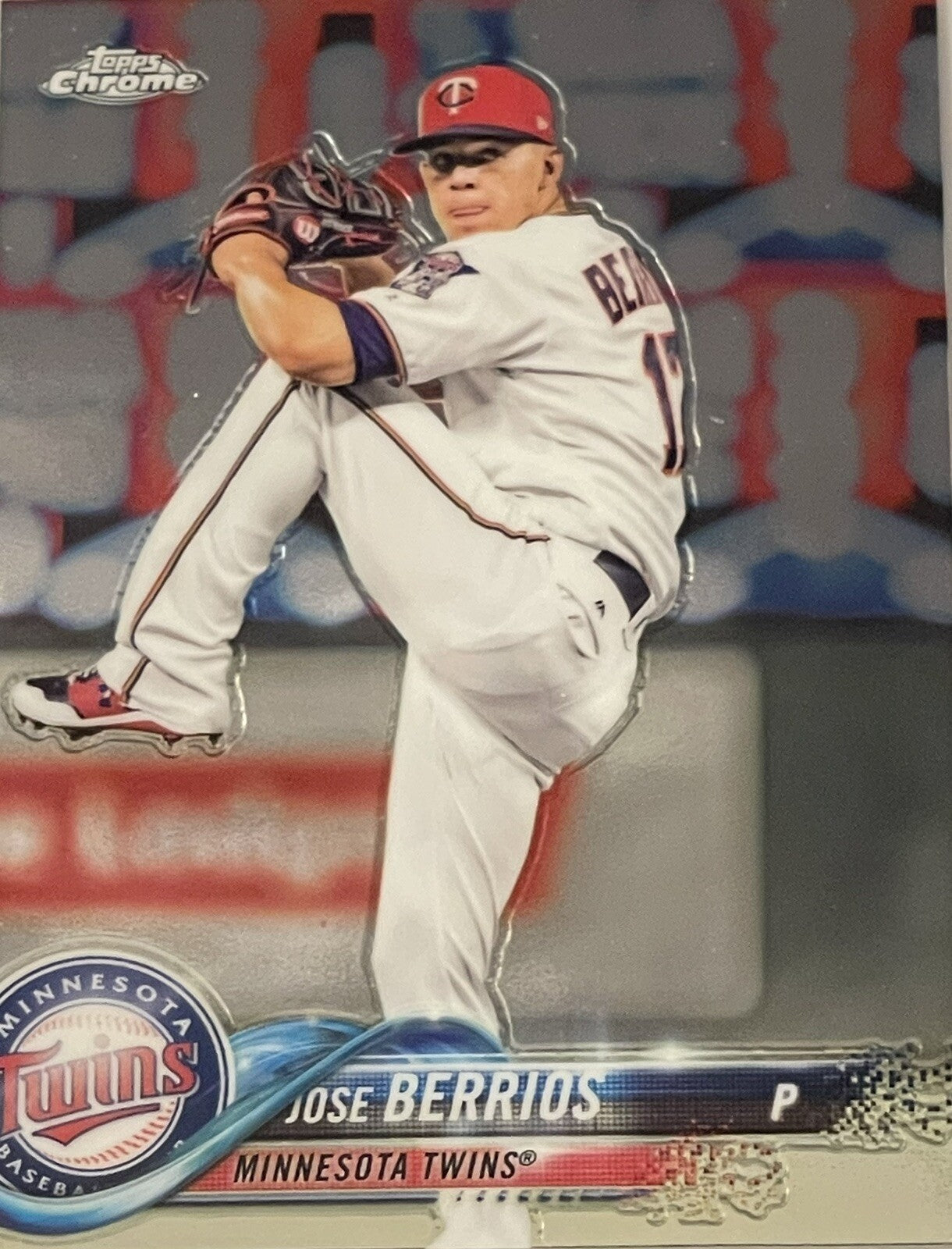 2018 Topps Chrome Jose Berrios MLB Minnesota Twins Baseball Card 187 Set Builder