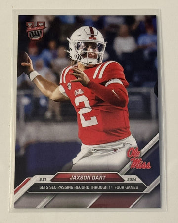 Jaxson Dart RC - 2024 Bowman U Now SEC Passing Record Football Card 16 - IN HAND