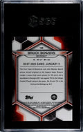 67/150 Brock Bowers RC 2023 BOWMAN’S BESt U RARE Refractor BLUE UGA Dogs SGC 9.5