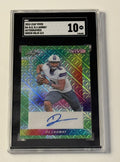 4/4 DJ Lagway RC* Auto 2024 LEAF VIVID FOOTBALL T-DJL Green MOJO GATORS - SGC 10