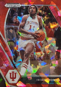 Isiah Thomas 2021 Panini Prizm Draft Picks # 36 Red Ice Prizm Indiana Hoosiers