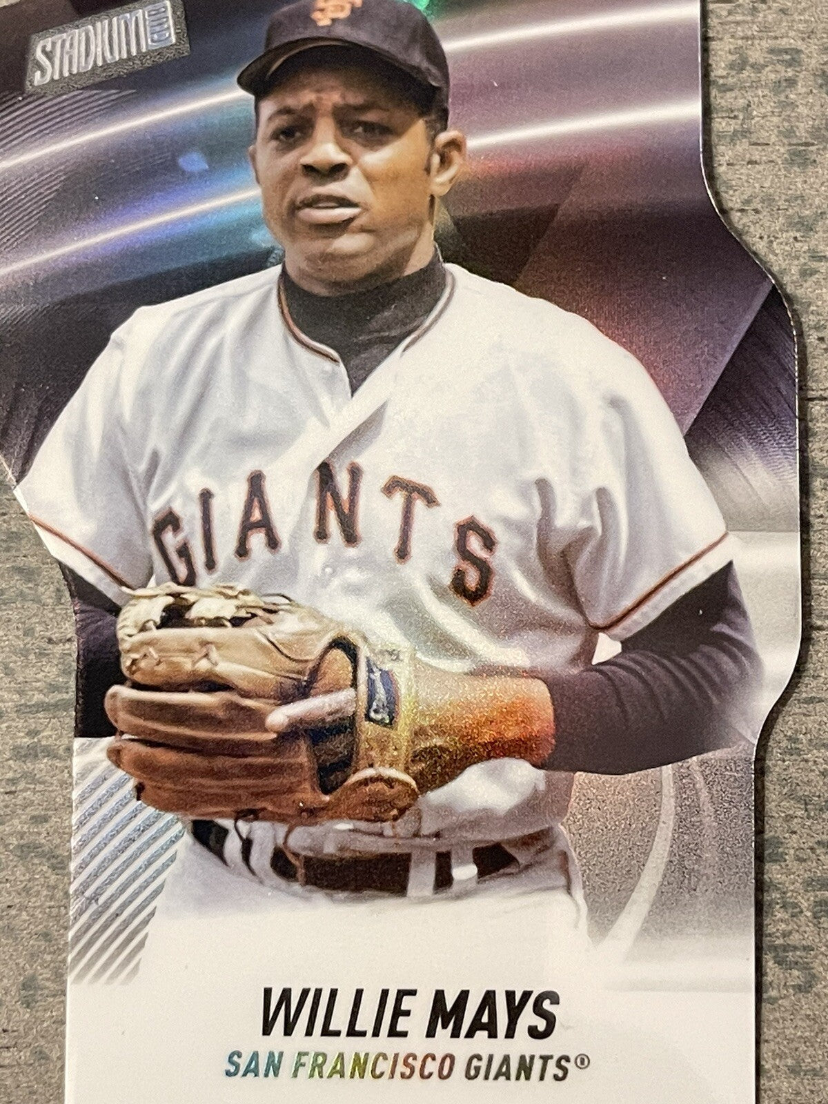 2022 Topps Stadium Club WILLIE MAYS Triumvirate Die Cut  #T-4 San Fran Giants.