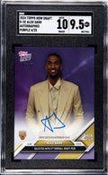 4/25 Alexandre Sarr RC On Card Auto 2024 Topps Now Draft D2C NBA Wizards SGC 9.5