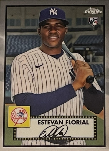 ESTEVAN FLORIAL RC 2021 Topps Chrome Platinum Anniversary Card #71 MLB Yankees
