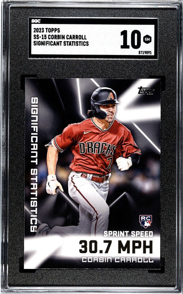 2023 Topps Corbin Carroll #SS-15 Significant Statistics Arizona D-Backs - SGC 10