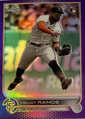 Heliot Ramos Purple RC Refractor 2022 Topps Chrome Update Rookie SF Giants MINT!
