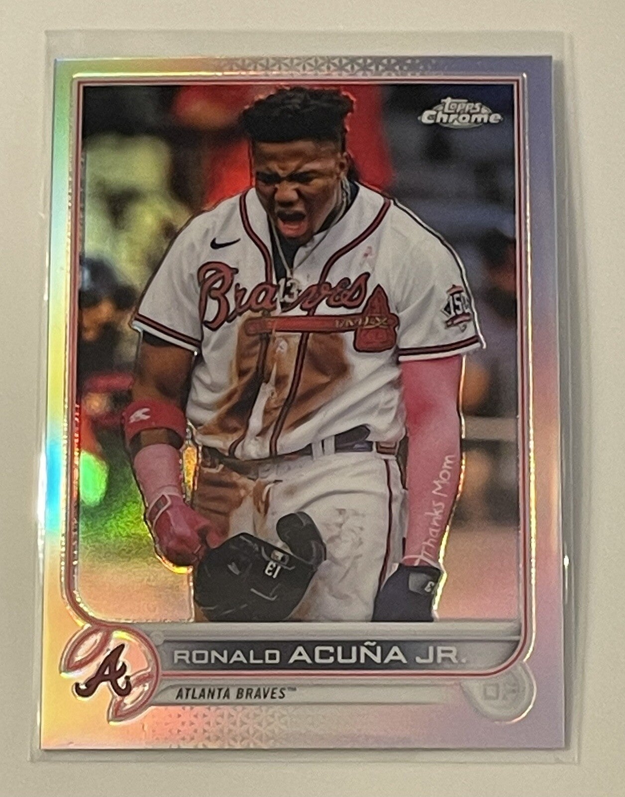 2022 Topps Chrome Ronald Acuna Jr.* Refractor Card #165 MLB Atlanta Braves Chop*