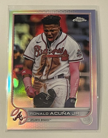 2022 Topps Chrome Ronald Acuna Jr.* Refractor Card #165 MLB Atlanta Braves Chop*