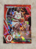 Isiah Thomas 2021 Panini Prizm Draft Picks # 36 Red Ice Prizm Indiana Hoosiers