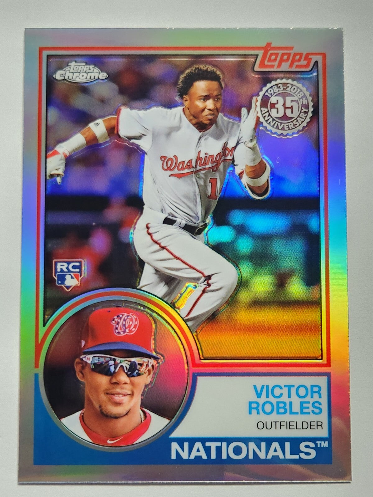 Victor Robles 2018 Topps Chrome 1983 Retro 35th Anniversary Refractor RC #83T-8