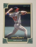 Tom Glavine 2022 Topps X Showdown baseball card Atlanta Braves pitcher