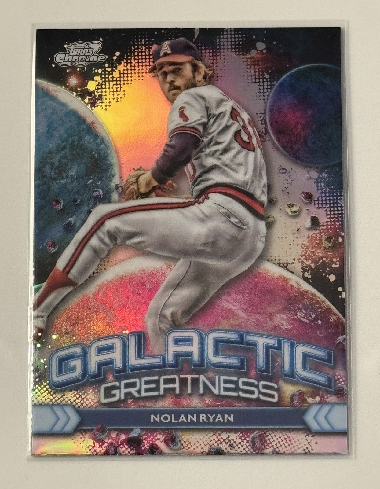 2024 Topps Cosmic Chrome Nolan Ryan Galactic Greatness Refractor LA Angels GG-19
