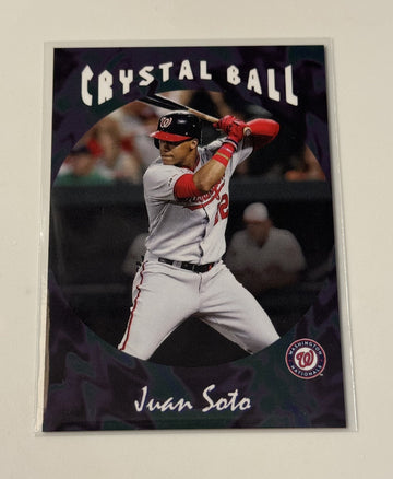 Juan Soto* 2019 TOPPS THROWBACK THURSDAY CRYSTAL BALL MLB Nationals/Yankees #186