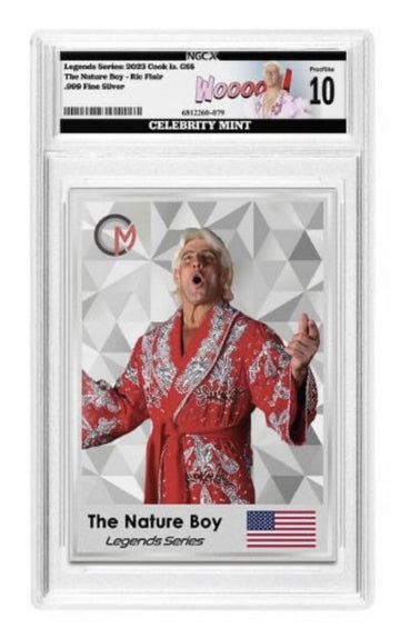 Ric Flair WOO Legends Serles: 2023 Cook Islands Made .3 Ounce of Silver Proof 10