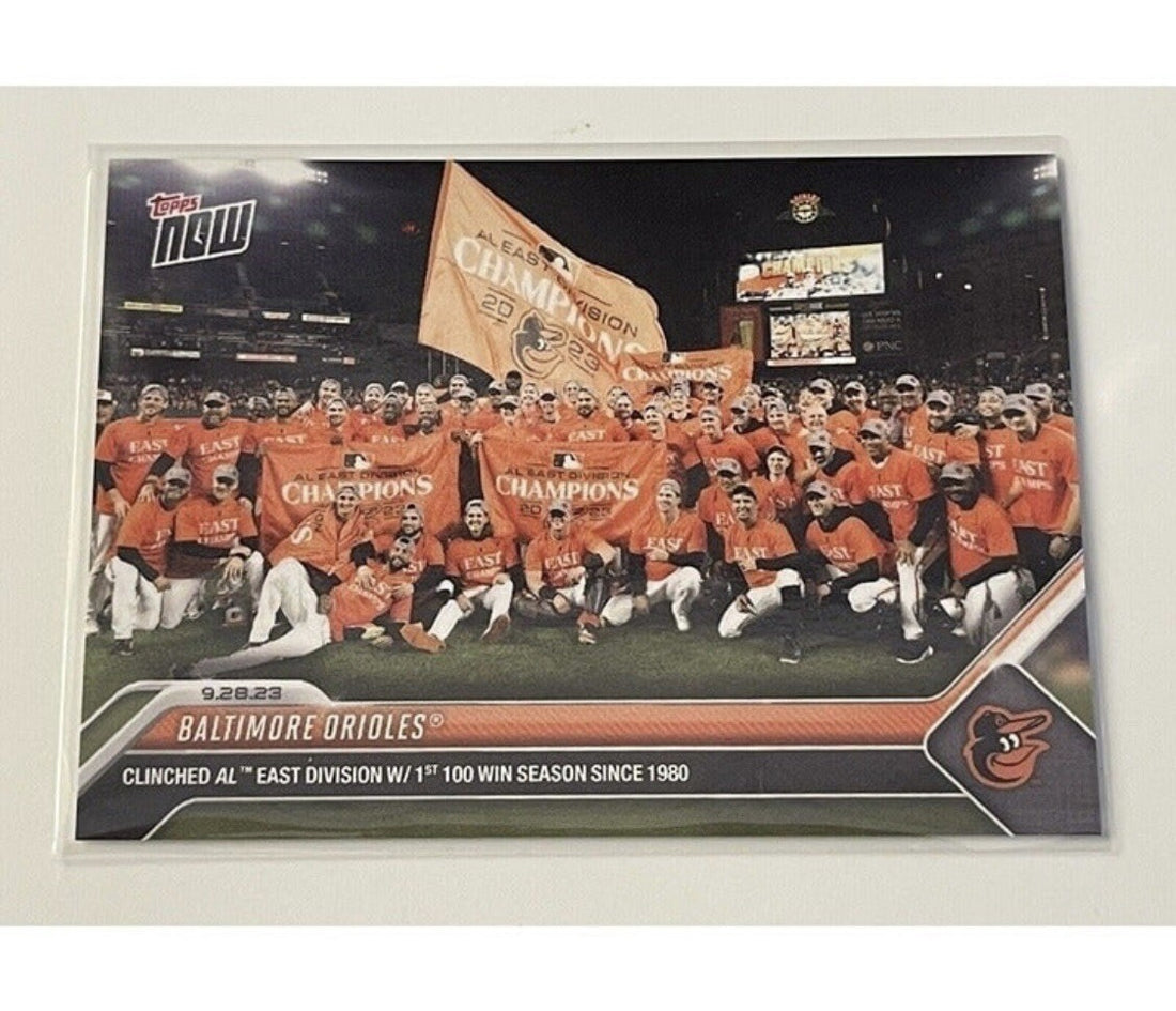 2023 MLB Topps Now Team Card - Clinched* AL East Baltimore Orioles Baseball #936